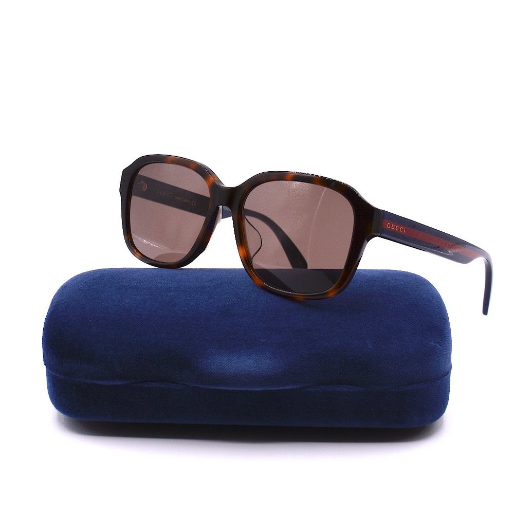 NEW GUCCI GG0929SA 002 HAVANA BLUE BROWN AUTHENTIC SUNGLASSES - Picture 4 of 12